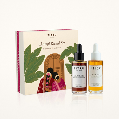 Champi Ritual Set (Scalp Oil + Hair Oil Gift Box)