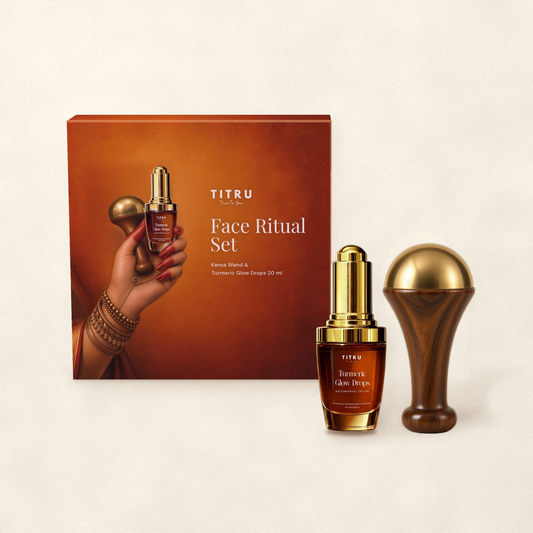 Face Ritual Set (Turmeric Glow Drops + Kansa Wand Gift Box)